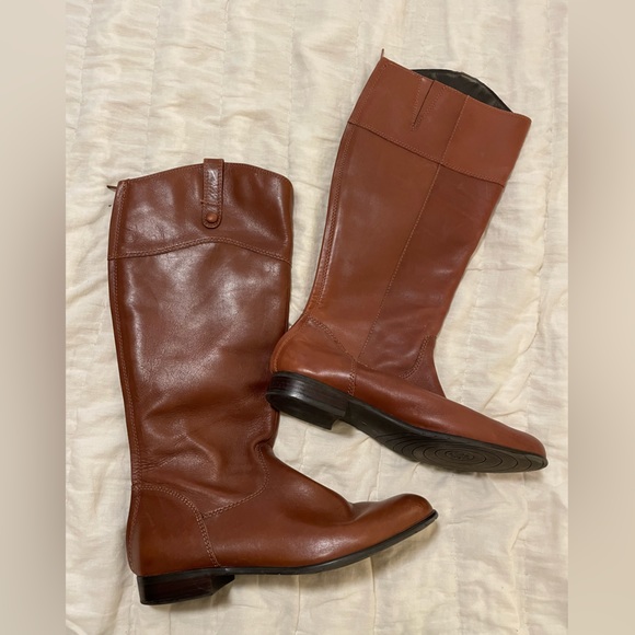 Shoes - Ciao Bella Redwood Leather Riding Boots